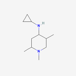 molecular formula C11H22N2 B13315930 N-cyclopropyl-1,2,5-trimethylpiperidin-4-amine 