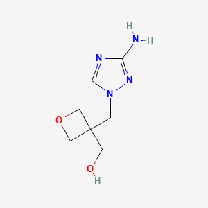 {3-[(3-amino-1H-1,2,4-triazol-1-yl)methyl]oxetan-3-yl}methanol