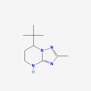 7-tert-Butyl-2-methyl-4H,5H,6H,7H-[1,2,4]triazolo[1,5-a]pyrimidine