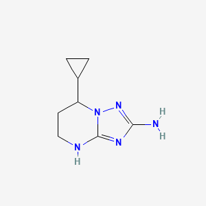 7-Cyclopropyl-4H,5H,6H,7H-[1,2,4]triazolo[1,5-a]pyrimidin-2-amine