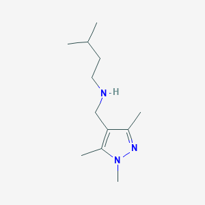 (3-Methylbutyl)[(trimethyl-1H-pyrazol-4-yl)methyl]amine