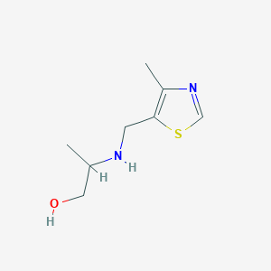 2-{[(4-Methyl-1,3-thiazol-5-yl)methyl]amino}propan-1-ol