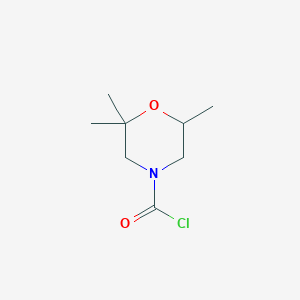 2,2,6-Trimethylmorpholine-4-carbonyl chloride