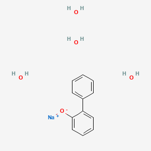 molecular formula C12H17NaO5 B1331606 四水合(2-联苯氧基)钠 CAS No. 6152-33-6