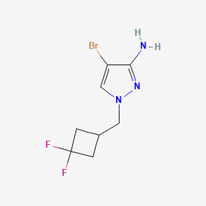 4-Bromo-1-[(3,3-difluorocyclobutyl)methyl]-1H-pyrazol-3-amine