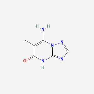 molecular formula C6H7N5O B13316090 7-Amino-6-methyl-4H,5H-[1,2,4]triazolo[1,5-A]pyrimidin-5-one 