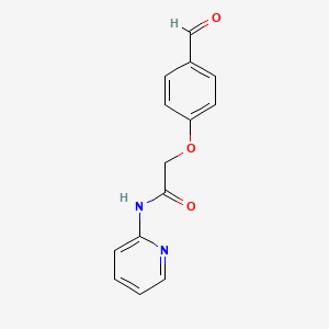 molecular formula C14H12N2O3 B1331616 2-(4-甲酰苯氧基)-N-2-吡啶基乙酰胺 CAS No. 329211-31-6