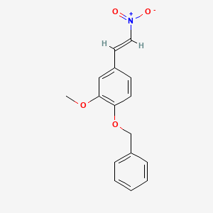 molecular formula C16H15NO4 B1331617 4-Benzyloxy-3-methoxy-beta-nitrostyrene CAS No. 63909-38-6