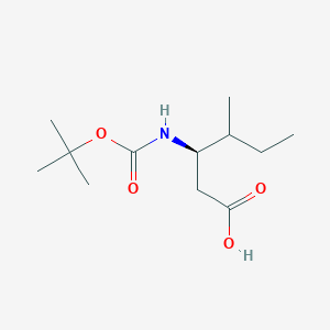 (3R)-3-([(Tert-butoxy)carbonyl]amino)-4-methylhexanoicacid