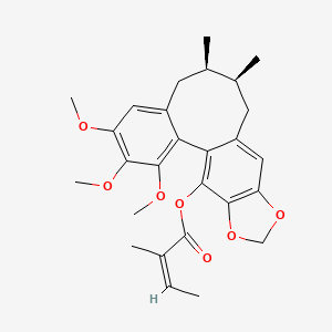 molecular formula C27H32O7 B13316181 Kadsutherin 