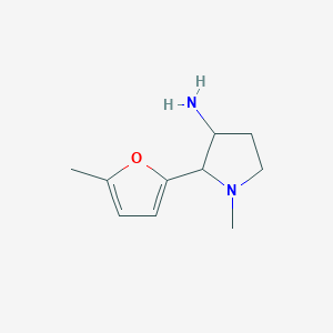 1-Methyl-2-(5-methylfuran-2-yl)pyrrolidin-3-amine