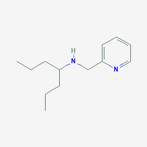 molecular formula C13H22N2 B13316211 (Heptan-4-yl)(pyridin-2-ylmethyl)amine 