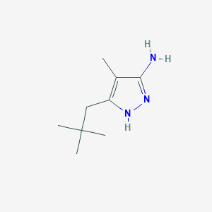 3-(2,2-Dimethylpropyl)-4-methyl-1H-pyrazol-5-amine