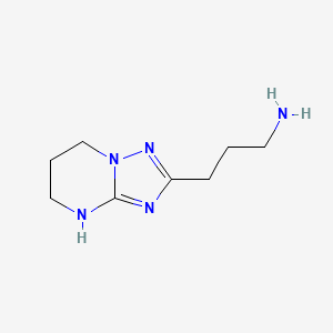 3-{4H,5H,6H,7H-[1,2,4]triazolo[1,5-a]pyrimidin-2-yl}propan-1-amine