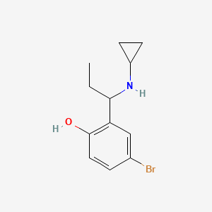 4-Bromo-2-[1-(cyclopropylamino)propyl]phenol