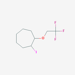 1-Iodo-2-(2,2,2-trifluoroethoxy)cycloheptane