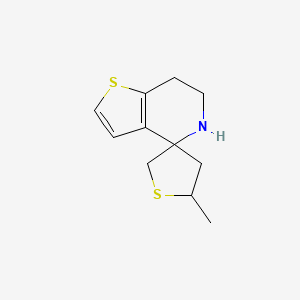 5'-Methyl-6,7-dihydro-5H-spiro[thieno[3,2-c]pyridine-4,3'-thiolane]