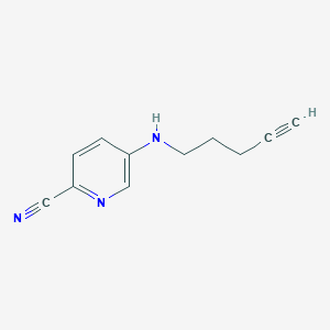 5-[(Pent-4-yn-1-yl)amino]pyridine-2-carbonitrile