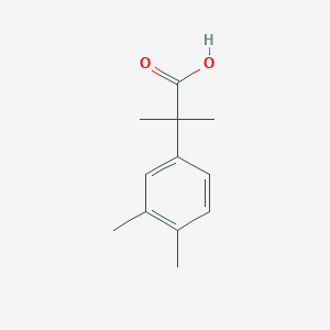 molecular formula C12H16O2 B13316413 2-(3,4-Dimethylphenyl)-2-methylpropanoic acid 