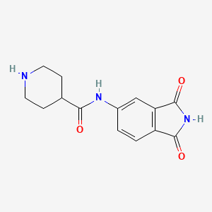 N-(1,3-Dioxo-2,3-dihydro-1H-isoindol-5-yl)piperidine-4-carboxamide