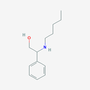 molecular formula C13H21NO B13316430 2-(Pentylamino)-2-phenylethan-1-ol 