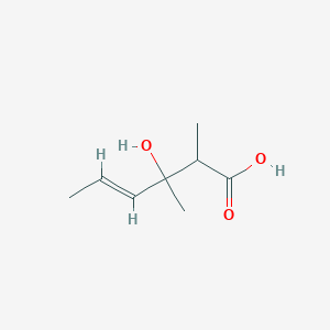 3-Hydroxy-2,3-dimethylhex-4-enoic acid