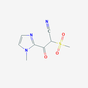 2-Methanesulfonyl-3-(1-methyl-1H-imidazol-2-YL)-3-oxopropanenitrile