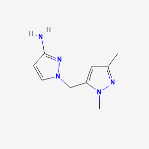 1-[(1,3-Dimethyl-1H-pyrazol-5-YL)methyl]-1H-pyrazol-3-amine