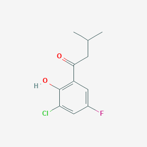 1-(3-Chloro-5-fluoro-2-hydroxyphenyl)-3-methylbutan-1-one