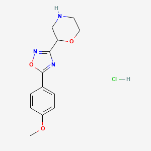 2-[5-(4-Methoxyphenyl)-1,2,4-oxadiazol-3-yl]morpholine hydrochloride