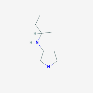 molecular formula C9H20N2 B13316484 N-(butan-2-yl)-1-methylpyrrolidin-3-amine CAS No. 1247144-71-3