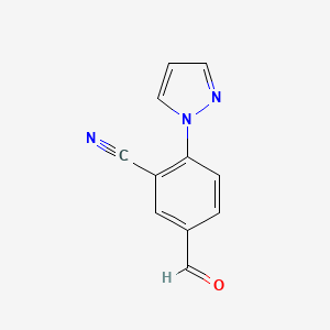 5-Formyl-2-(1H-pyrazol-1-yl)benzonitrile