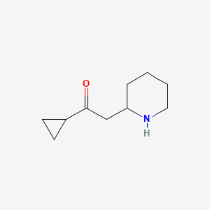 1-Cyclopropyl-2-(piperidin-2-yl)ethan-1-one