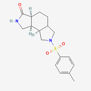 (5aS,8aR,8bR)-2-(4-methylphenyl)sulfonyl-1,3,3a,4,5,5a,7,8,8a,8b-decahydropyrrolo[3,4-e]isoindol-6-one