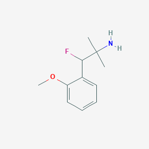 1-Fluoro-1-(2-methoxyphenyl)-2-methylpropan-2-amine