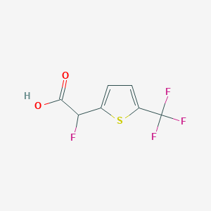 2-Fluoro-2-[5-(trifluoromethyl)thiophen-2-yl]acetic acid