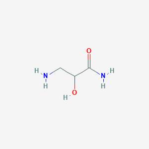 molecular formula C3H8N2O2 B13316589 3-Amino-2-hydroxypropanamide 