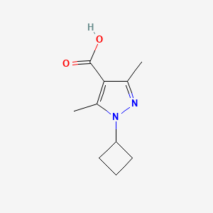 1-Cyclobutyl-3,5-dimethyl-1h-pyrazole-4-carboxylic acid