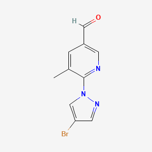 6-(4-Bromo-1H-pyrazol-1-YL)-5-methylpyridine-3-carbaldehyde