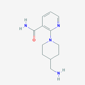 2-[4-(Aminomethyl)piperidin-1-yl]pyridine-3-carboxamide