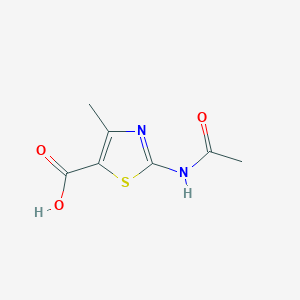 molecular formula C7H8N2O3S B1331678 2-乙酰氨基-4-甲基噻唑-5-羧酸 CAS No. 63788-62-5