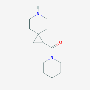 molecular formula C13H22N2O B13316797 1-(Piperidine-1-carbonyl)-6-azaspiro[2.5]octane 