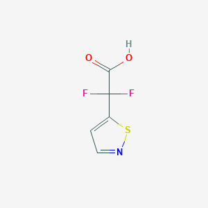 molecular formula C5H3F2NO2S B13316802 2,2-Difluoro-2-(1,2-thiazol-5-yl)acetic acid 