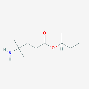 molecular formula C10H21NO2 B13316809 Butan-2-yl 4-amino-4-methylpentanoate 