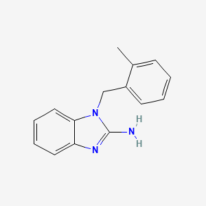 1-[(2-Methylphenyl)methyl]-1H-1,3-benzodiazol-2-amine