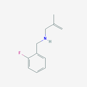 molecular formula C11H14FN B13316820 [(2-Fluorophenyl)methyl](2-methylprop-2-en-1-yl)amine 