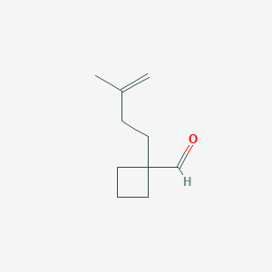 1-(3-Methylbut-3-en-1-yl)cyclobutane-1-carbaldehyde