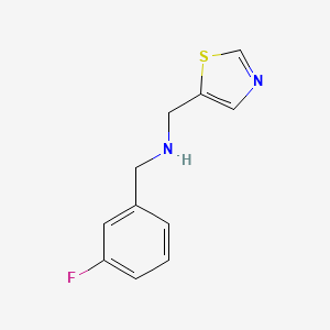 [(3-Fluorophenyl)methyl](1,3-thiazol-5-ylmethyl)amine