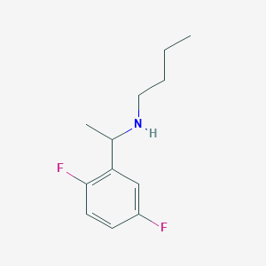 molecular formula C12H17F2N B13316841 Butyl[1-(2,5-difluorophenyl)ethyl]amine 