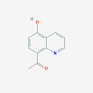 molecular formula C11H9NO2 B13316842 1-(5-Hydroxyquinolin-8-yl)ethan-1-one 